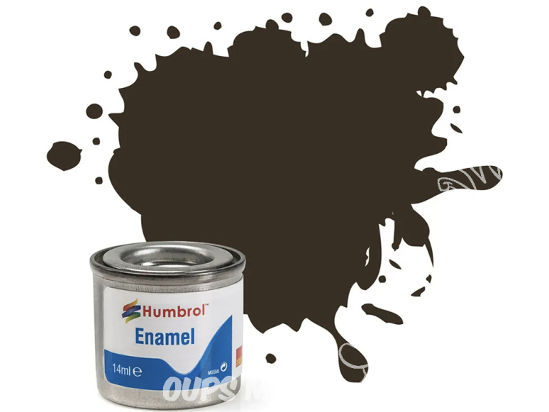 HUMBROL Peinture enamel Nouvelle formule 010 Marron Armée brillant