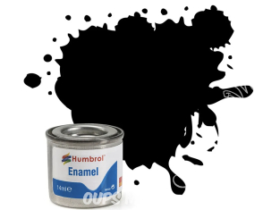 HUMBROL Peinture enamel 033 Nouvelle formule Noir Mat