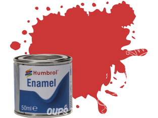 HUMBROL Peinture enamel 019 Nouvelle formule XL Rouge Vermillon brillant 50ml