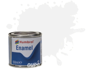 HUMBROL Peinture enamel 034 Nouvelle formule XL BLANC Mat 50ml