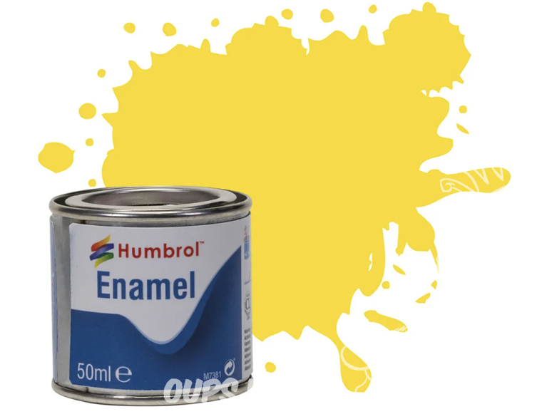 HUMBROL Peinture enamel 069 Nouvelle formule Jaune Brillant 50ml