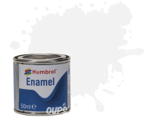 HUMBROL Peinture enamel XL 130 Nouvelle formule Blanc Satiné 50ml