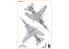 Clear Prop kit d&#039;amelioration avion CPD72008 Decalques standard MiG-23ML, MLA, MLD, P, MLAE pour kits CP et autres 1/72