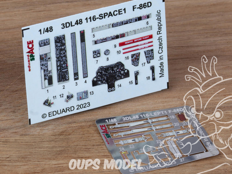 Eduard Space décalques 3D 3DL48116 F-86D Revell 1/48