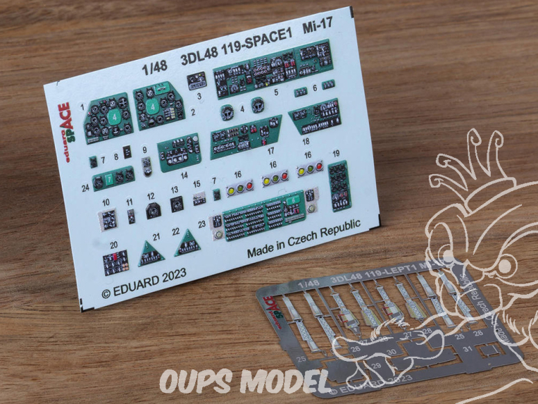 Eduard Space décalques 3D 3DL48119 Mi-17 AMK 1/48