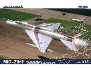 EDUARD maquette avion 7469 MiG-21MF Interceptor WeekEnd Edition 1/72