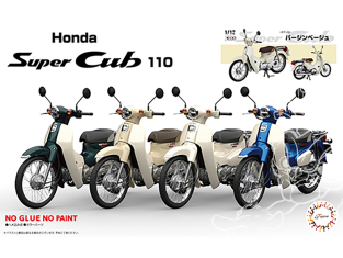 Fujimi maquette moto 141817 Honda Super Cub 110 (Virgin Beige) 1/12