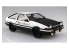 Aoshima maquette voiture 61985 Toyota AE86 Trueno Initial D - Fujiwara Takumi - Pré-peint 1/24