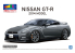 Aoshima maquette voiture 62449 Nissan R35 GT-R 2014 - Pré-peint Dark Metal Gray 1/24