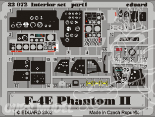 EDUARD photodecoupe avion 32503 Interieur F-4E 1/32