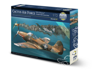 Arma Hobby maquette avion 70049 Cactus Air Force F4F-4 Wildcat - P-400 / P-39D Airacobra 1/72