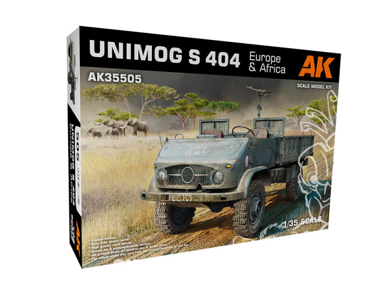 AK interactive ak35505 UNIMOG S 404 EUROPE et AFRIQUE 1/35