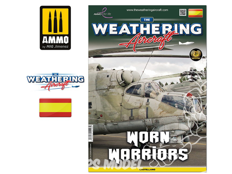 MIG Weathering Aircraft 5123 Numero 23 Worn Warriors en langue Castellane