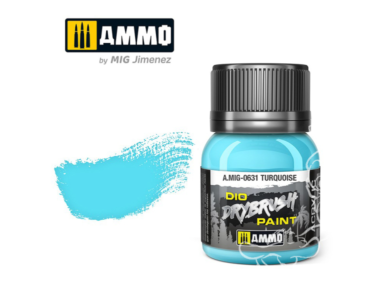 MIG peinture acrylique Drybrush 631 Turquoise 40ml