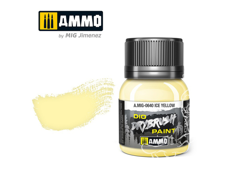 MIG peinture acrylique Drybrush 640 Jaune glace 40ml