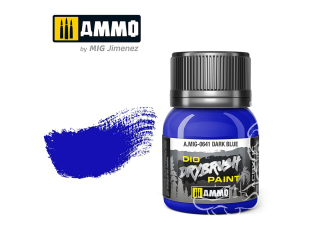 MIG peinture acrylique Drybrush 641 Bleu foncé 40ml