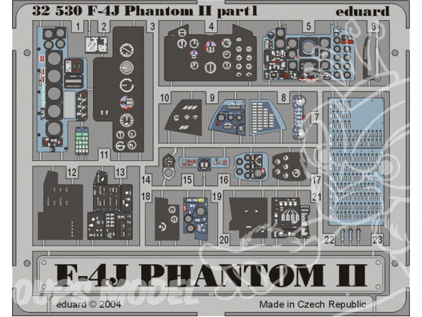 EDUARD photodecoupe avion 32530 F-4J 1/32