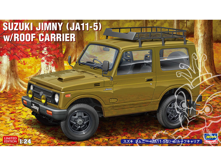 Aoshima maquette voiture 20606 Suzuki Jimny (type JA11-5) avec galerie de toit 1/24