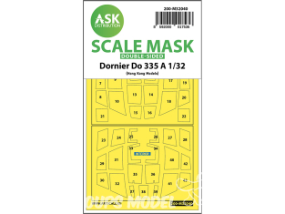 ASK Art Scale Kit Mask M32040 Dornier Do 335 A Hk Models Recto Verso 1/32