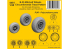 CMK kit resine 4461 B-25 Mitchell Wheels Motif de bande de roulement circonférentiel kit voir fiche 1/48