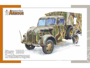 Special Armour maquette militaire SA72016 Steyr 1500 Krankenwagen cabine bois 1/72