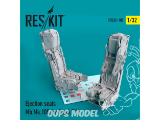 ResKit kit d'amelioration avion RSU32-0100 Sièges éjectables Mb Mk.10B pour Hawk T.1A (Impression 3D) 1/32