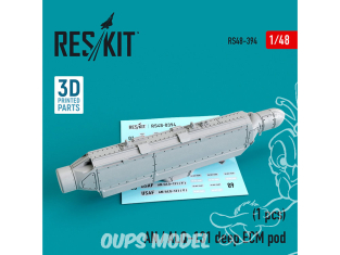 ResKit kit armement Avion RS48-0394 AN / ALQ-131 deep ECM pod 1/48