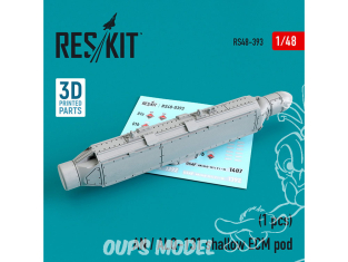 ResKit kit armement Avion RS48-0393 AN / ALQ-131 shallow ECM pod 1/48