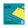 ResKit kit d'amelioration Avion RSU32-0084 Générateurs de vortex pour kit BAE Hawk T.2 Kinetic / Revell (Impression 3D) 1/32