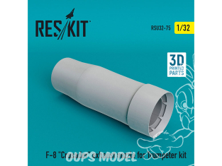 ResKit kit d'amelioration Avion RSU32-0075 Buse d'échappement F-8 "Crusader" pour kit Trumpeter 1/32