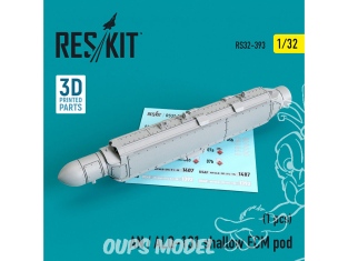 ResKit kit RS32-0393 AN / ALQ-131 shallow ECM pod 1/32