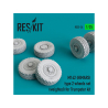 ResKit kit d'amelioration militaire RS35-0034 Jeu de roues M142 (HIMARS) type 2 (lestées) pour kit Trumpeter 1/35