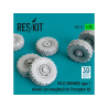 ResKit kit d'amelioration militaire RS35-0033 Jeu de roues M142 (HIMARS) type 1 (lestées) pour kit Trumpeter 1/35