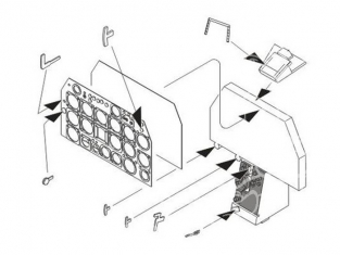 CMK kit amelioration q32144 F-86F "SABRE" TABLEAU DE BORD 1/32