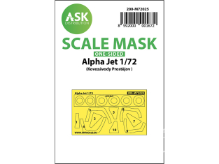 ASK Art Scale Kit Mask M72025 Alpha Jet KP Model Recto 1/72