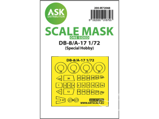 ASK Art Scale Kit Mask M72068 DB-8/A-17 Special Hobby Recto 1/72