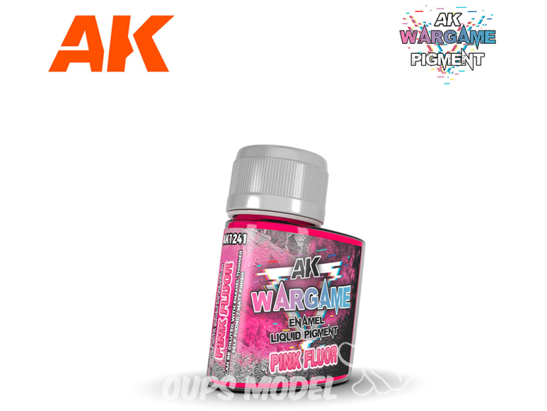 Ak interactive Pigments AK1241 PIGMENT LIQUIDE ÉMAIL FLUOR ROSE 35ml