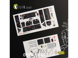 Kelik Decals 3D K35005 Décalques 3D intérieurs camion utilitaire Mi-17 NATO (version noire) pour Trumpeter 1/35