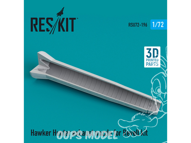 ResKit kit d'amelioration Avion RSU72-0196 Buse d'échappement Hawker Hunter pour kit Revell 1/72