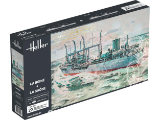 Heller maquette bateau 85050 Pétroliers ravitailleurs LA SEINE et LA SAONE TWINSET 1/400