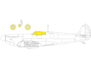 Eduard Express Mask JX310 Spitfire Mk.I TFace Kotare 1/32
