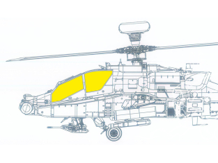 Eduard Express Mask JX311 AH-64E Takom 1/35