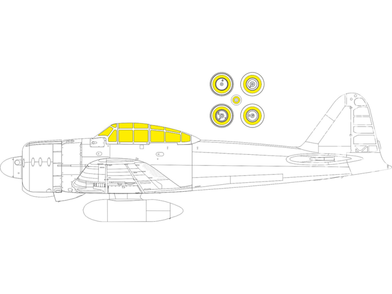 Eduard Express Mask EX951 A6M2 Zero Type 21 Weekend Eduard 1/48