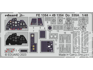 EDUARD photodecoupe avion 491354 Amélioration Dornier Do 335A Tamiya 1/48