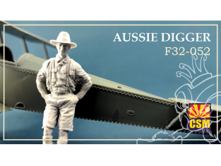 Copper State Models personel F32-052 Pilote Australien debout 1/32
