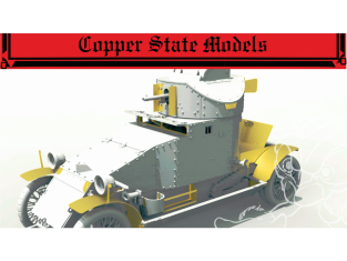 Copper State Models maquettes militaire A35-005 Ensemble de photodécoupe Lanchester russe 1/35