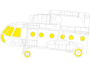 Eduard Express Mask EX947 Mi-8MT Trumpeter 1/48