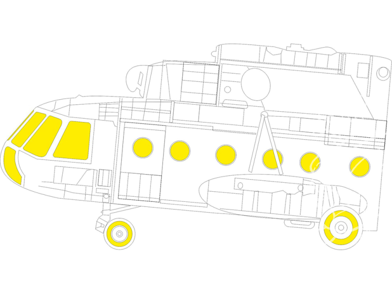 Eduard Express Mask EX947 Mi-8MT Trumpeter 1/48