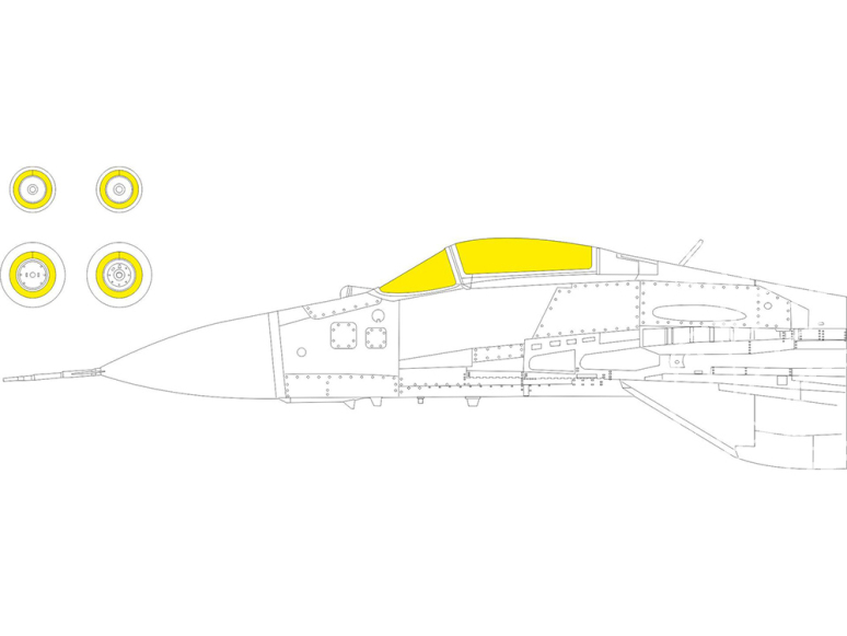 Eduard Express Mask CX648 MiG-29 9-12 Great Wall Hobby 1/72