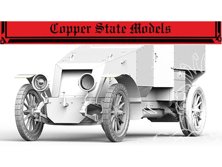 Copper State Models maquettes militaire A35-022 Pneus Ducasble pour Automitrailleuse Française Modele 1914 1/35